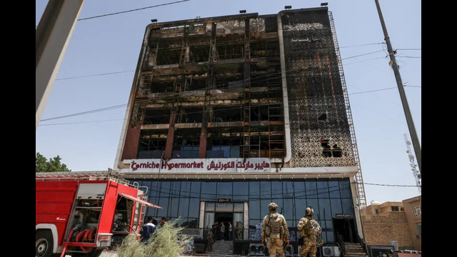 fire at hypermarket in Iraq’